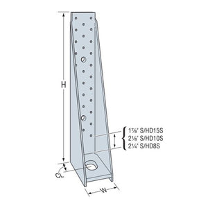 Simpson Strong-Tie S/HD8S (11") 7Ga High-Load Steel Holdown - Gray Paint - 2