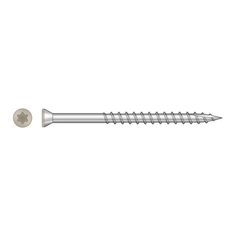 Simpson Strong-Tie S07225FTBTN02 (#7 x 2-1/4") Trim-Head Screw, 6-Lobe Drive T-15 Type 305, Tan 02 (1750 Pack)
