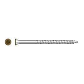 Simpson Strong-Tie S07225FTPBR01 (#7 x 2-1/4") Trim-Head Screw, 6-Lobe Drive T-15 Type 305, Brown 01 (350 Pack)