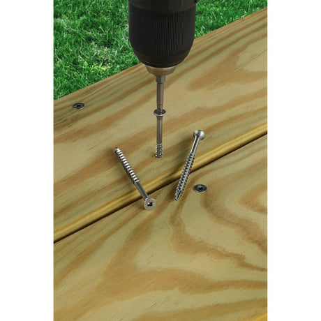 Simpson Strong-Tie S08162DBM (#8 x 1-5/8") Bugle-Head Wood Screw, Square Drive Type 305 Stainless Steel (1000 Pack) - 2