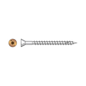 Simpson Strong-Tie S08250WCI Deck-Drive (#8 x 2-1/2") T-20 DWP Wood SS Screw, Trim Head, Type 305, Tan (1750 Pack) - 2