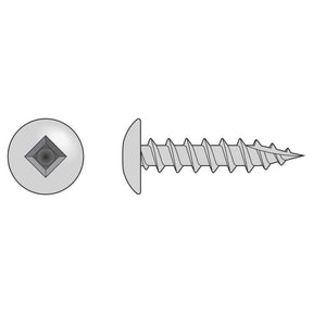 Simpson Strong-Tie S08C125TSM (#8 x 1-1/4" #2) Square Drive) Truss-Head Screw, Type 305 (1000 Pack)
