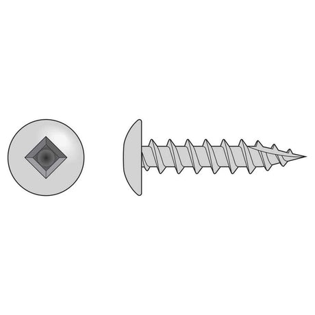 Simpson Strong-Tie S08C150TSM (#8 x 1-1/2" #2) Square Drive) Truss-Head Screw, Type 305l (1000 Pack)