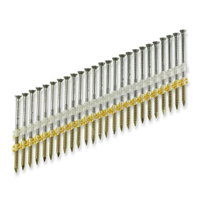 Simpson Strong-Tie S10A325KJB (3-1/4" x 10 ga.) Plastic Strip, Casing Head, Ring-Shank Nail, Brown (1000 Pack)