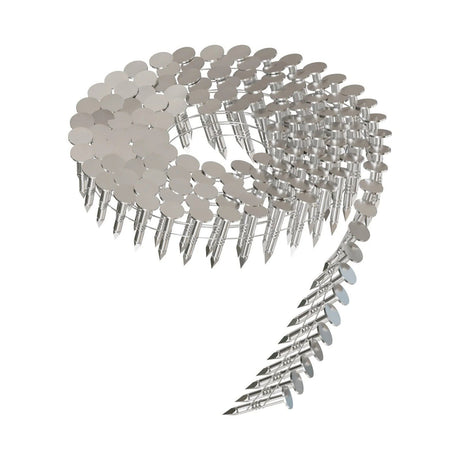 Simpson Strong-Tie S11A100RNB (1 in.) 15 Degree Wire Coil, Full Round Head, Ring-Shank Roofing Nail (7200 Pack)