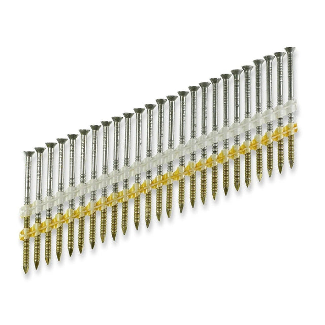 Simpson Strong-Tie S11A237KJB (2-3/8") 11GA 304SS 20-22 Degree Casing Head Ring-Shank Nail - Brown (1000 Pack)
