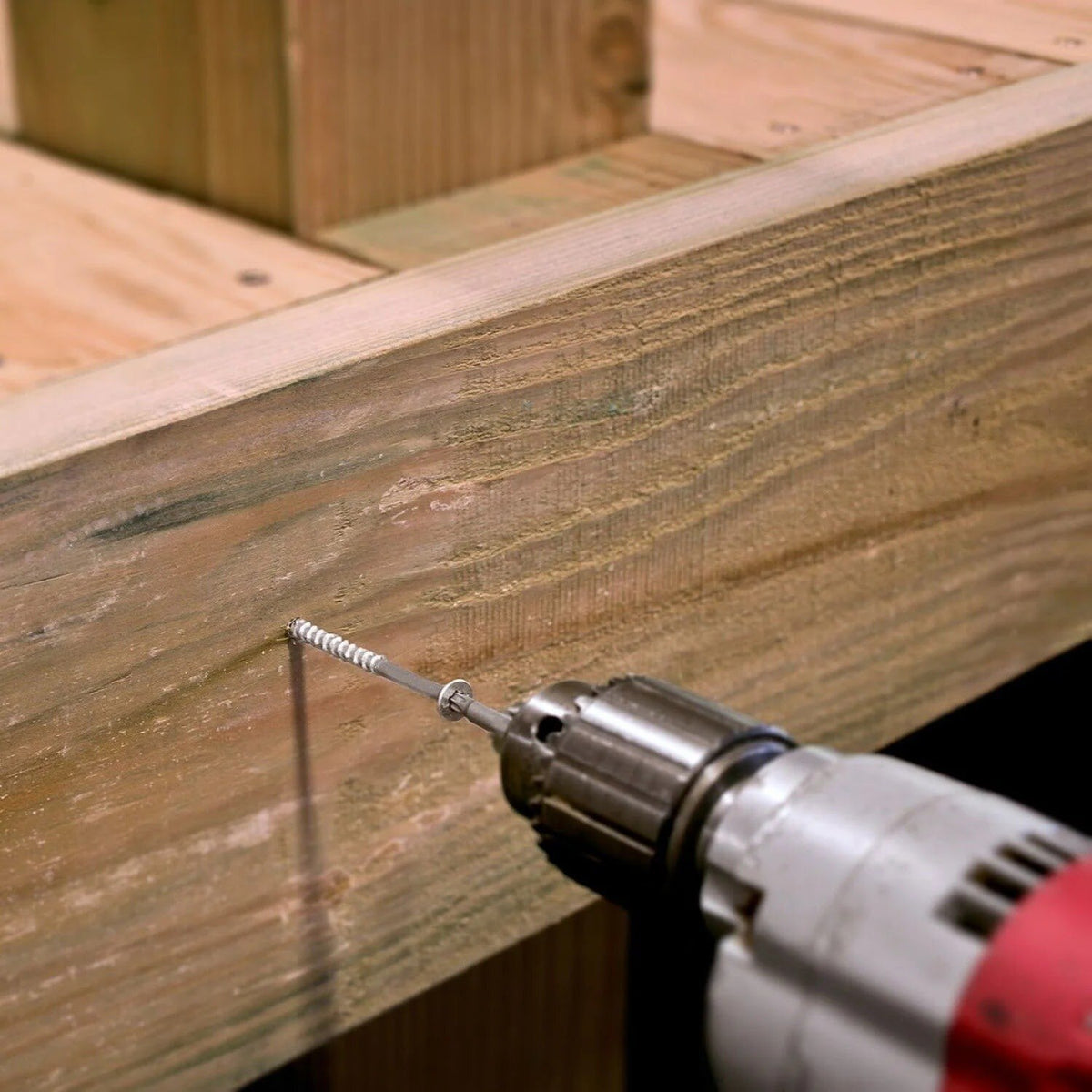 Simpson Strong-Tie S12450WP5 Strong-Drive(#12 x 4-1/2") T27 DWP Wood SS Screw, Flat Head, Type 305 (5 lb. Tub) - 5