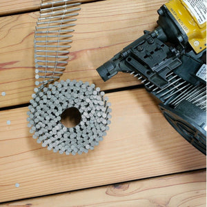 Simpson Strong-Tie S12A237PNB (2-3/8 in. x .113 in.) 15 Degree Wire Coil Full Round Head Ring-Shank Decking/Framing Nail (3600 Pack) - 2