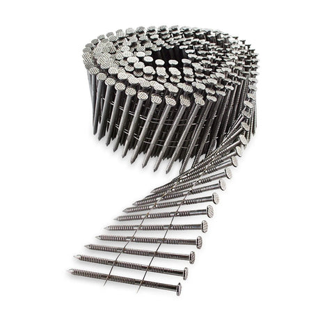 Simpson Strong-Tie S12A300PNJ (3 in. x 0.099 in.) 15 Degree Wire Coil Full Round Head Ring-Shank Decking/Framing Nail (1800 Pack)