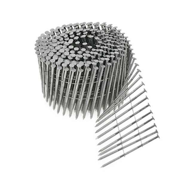Simpson Strong-Tie S13A200SNBP (2 in.) 15 Degree Wire Coil Full Round Head Ring-Shank Siding Nail (1200 Pack)