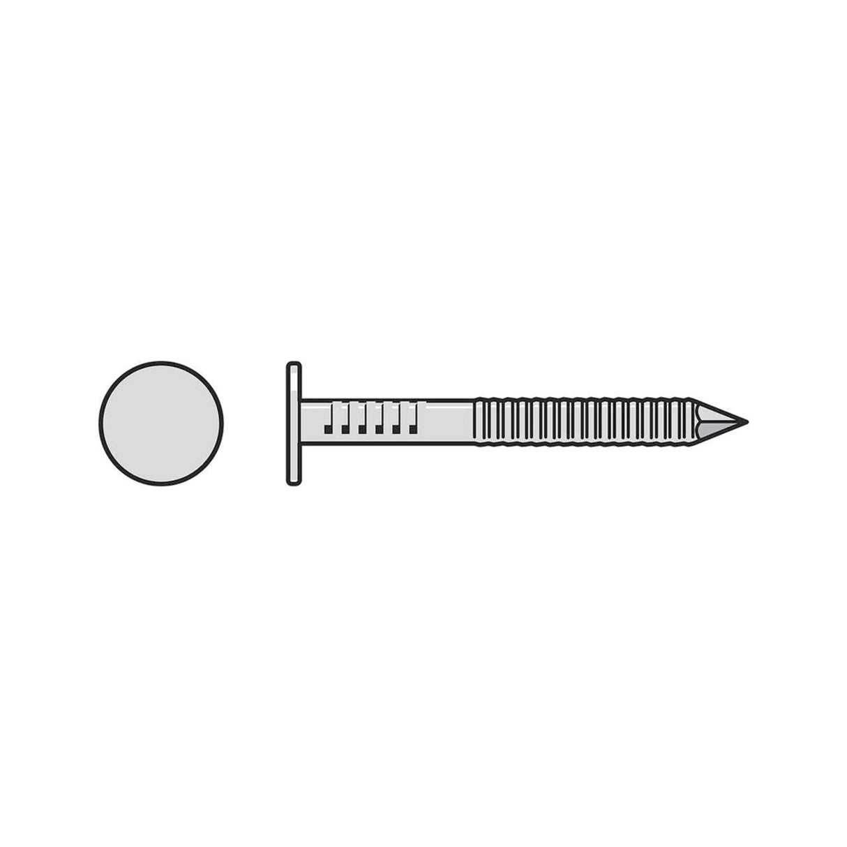 Simpson Strong-Tie S310ARN1 (1-1/4" x 0.131") Roofing Nail, Annular Ring Shank, Type 304 Stainless Steel (1 lb. Tub) - 2
