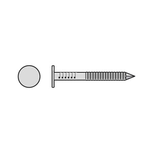 Simpson Strong-Tie S310ARN1 (1-1/4" x 0.131") Roofing Nail, Annular Ring Shank, Type 304 Stainless Steel (1 lb. Tub) - 2