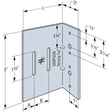 Simpson Strong-Tie SC32-5/97-KT25 (97 mil x 3-1/2") 12ga Bypass Framing Slide-Clip Connector (25 Pack)