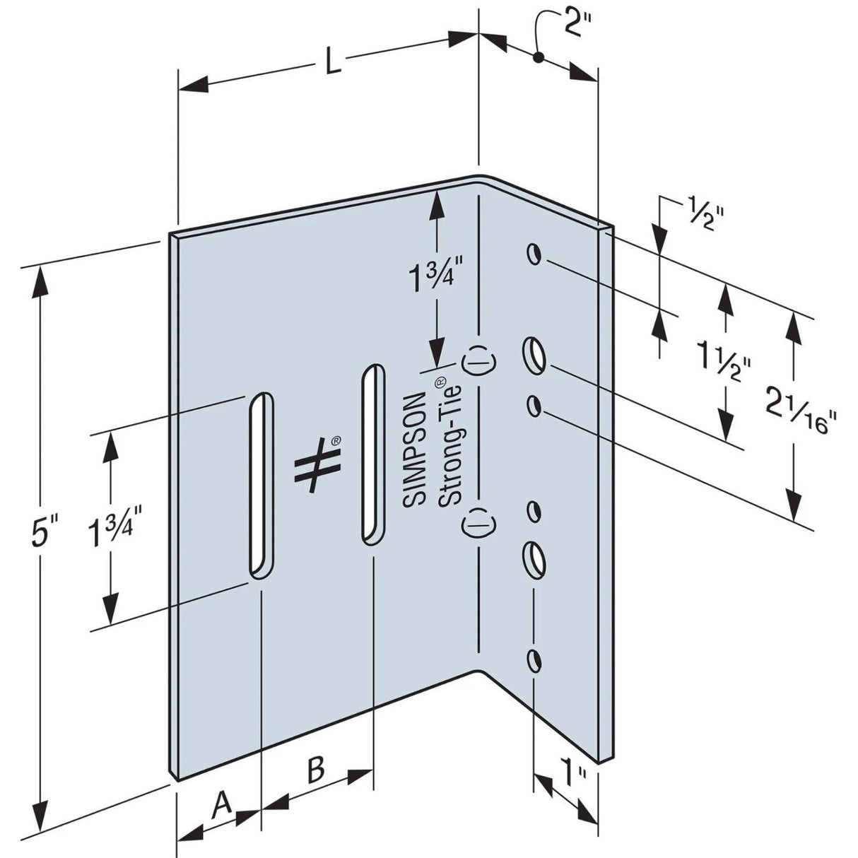 Simpson Strong-Tie SC32-5/97-KT25 (97 mil x 3-1/2") 12ga Bypass Framing Slide-Clip Connector (25 Pack)