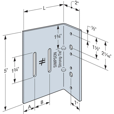 Simpson Strong-Tie SC32-5/97-KT25 (97 mil x 3-1/2") 12ga Bypass Framing Slide-Clip Connector (25 Pack)