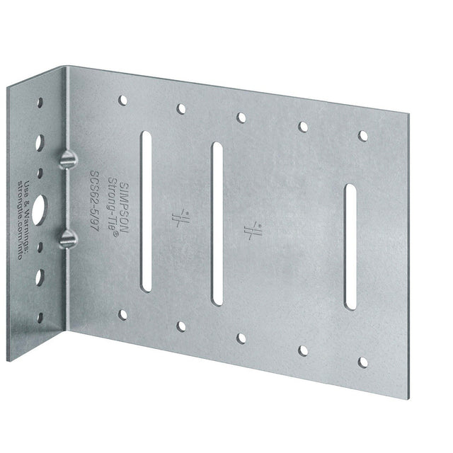 Simpson Strong-Tie SCS62-5/118-KT25 (8" x 118 mil) 10 Gauge SCS Seismic Bypass Framing Connector Kit with Screws, G90 Galvanized (25 Pack)