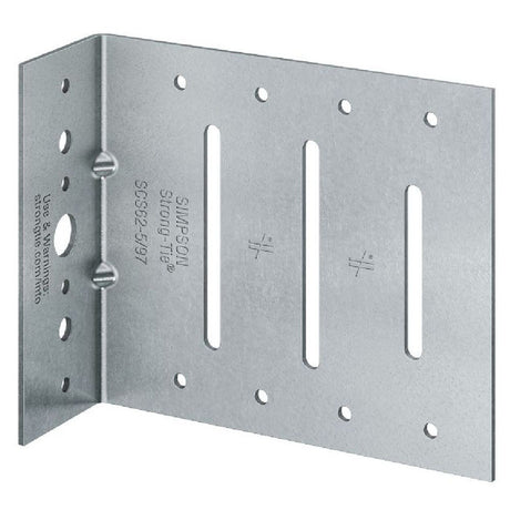 Simpson Strong-Tie SCS62-5/68-KT25 (6" x 68 mil) 14 Gauge SCS Seismic Bypass Framing Connector Kit with Screws, G90 Galvanized (25 Pack)