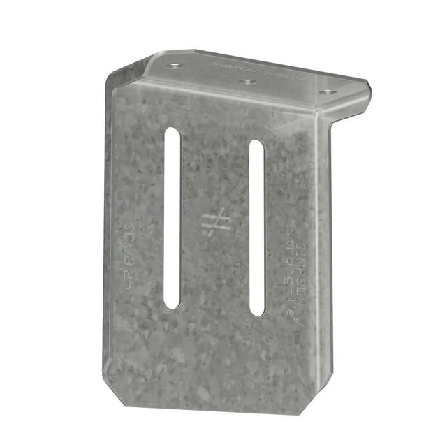 Simpson Strong-Tie SCW3.25-KT (3-1/4" x 54 mil) 16 Gauge SCW Head-of-Wall Slide-Clip Connector with Screws, G90 Galvanized (25 Pack)