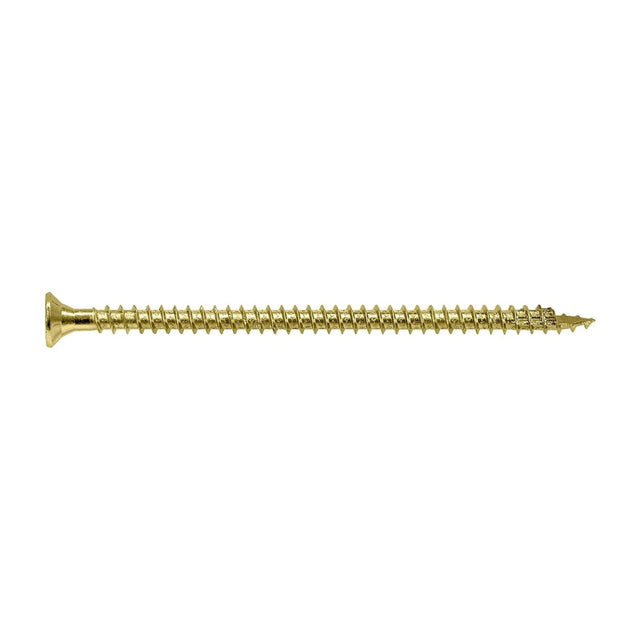 Simpson Strong-Tie SDCF22614-R50 Strong-Drive (0.590" x 6-1/4") T40 Yellow Zinc Timber-CF Screw, Flat Head w/ Nibs (50 Pack)