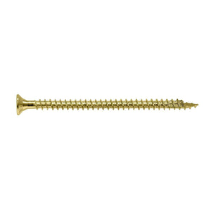 Simpson Strong-Tie SDCF27400-R30 Strong-Drive (0.725" x 4") T50 Yellow Zinc Timber-CF Screw, Flat Head w/ Nibs (30 Pack)