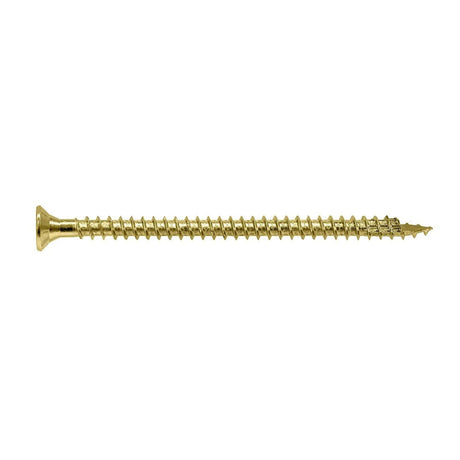 Simpson Strong-Tie SDCF27400-R30 Strong-Drive (0.725" x 4") T50 Yellow Zinc Timber-CF Screw, Flat Head w/ Nibs (30 Pack)