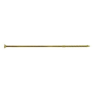 Simpson Strong-Tie SDCP221134-R50 Strong-Drive (0.575" x 11-3/4") T40 Yellow Zinc SDCFC Timber-CFC Screw, Flat Head w/ Nibs (50 Pack)