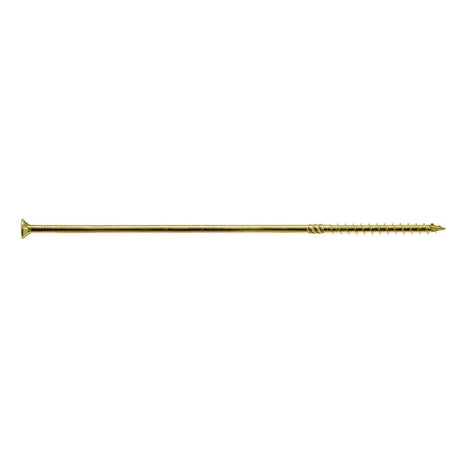 Simpson Strong-Tie SDCP221134-R50 Strong-Drive (0.575" x 11-3/4") T40 Yellow Zinc SDCFC Timber-CFC Screw, Flat Head w/ Nibs (50 Pack)