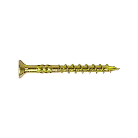 Simpson Strong-Tie SDCP22318-R50 Strong-Drive (0.225" x 3-1/8") T40 Yellow Zinc SDCFC Timber-CFC Screw, Flat Head w/ Nibs (50 Pack)
