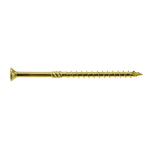 Simpson Strong-Tie SDCP22512-R50 Strong-Drive (0.225" x 5-1/2") T40 Yellow Zinc SDCFC Timber-CFC Screw, Flat Head w/ Nibs (50 Pack)