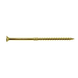 Simpson Strong-Tie SDCP22614-R50 Strong-Drive (0.225" x 6-1/4") T40 Yellow Zinc SDCFC Timber-CFC Screw, Flat Head w/ Nibs (50 Pack)