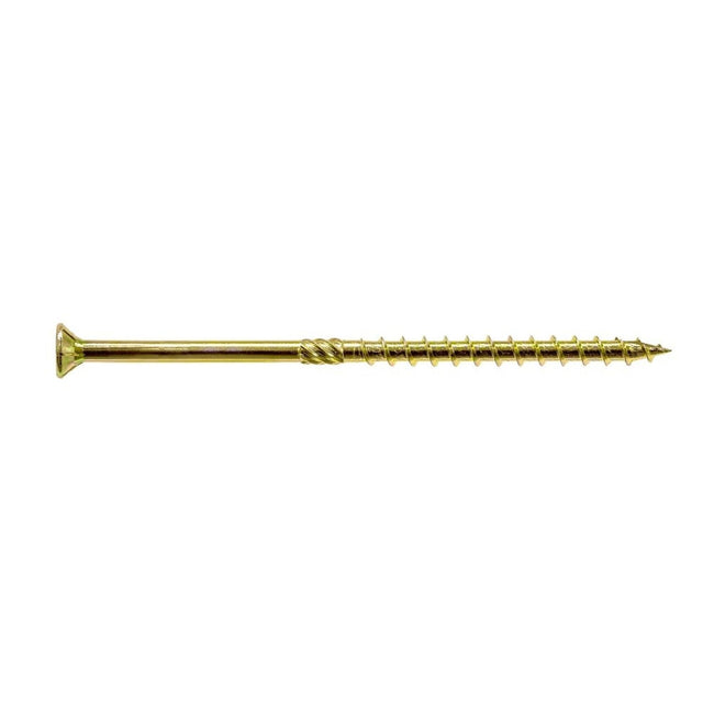 Simpson Strong-Tie SDCP22614-R50 Strong-Drive (0.225" x 6-1/4") T40 Yellow Zinc SDCFC Timber-CFC Screw, Flat Head w/ Nibs (50 Pack)
