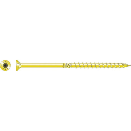 Simpson Strong-Tie SDCP22614-R50 Strong-Drive (0.225" x 6-1/4") T40 Yellow Zinc SDCFC Timber-CFC Screw, Flat Head w/ Nibs (50 Pack) - 2