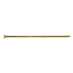 Simpson Strong-Tie SDCP22858-R50 Strong-Drive (0.225" x 8-5/8") T40 Yellow Zinc SDCFC Timber-CFC Screw, Flat Head w/ Nibs (50 Pack)