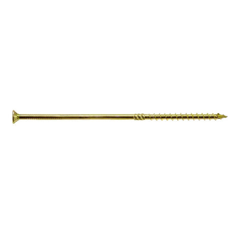 Simpson Strong-Tie SDCP22858-R50 Strong-Drive (0.225" x 8-5/8") T40 Yellow Zinc SDCFC Timber-CFC Screw, Flat Head w/ Nibs (50 Pack)