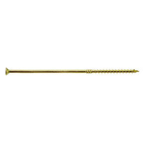Simpson Strong-Tie SDCP22912-R50 Strong-Drive (0.225" x 9-1/2") T40 Yellow Zinc SDCFC Timber-CFC Screw, Flat Head w/ Nibs (50 Pack)