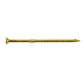Simpson  Strong-Tie SDCP271212 Strong-Drive (0.275" x 12-1/2") T40 Yellow Zinc SDCFC Timber-CFC Screw, Flat Head w/ Nibs (150 Pack)