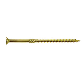Simpson  Strong-Tie SDCP27778-R30 Strong-Drive (0.275" x 7-7/8") T40 Yellow Zinc SDCFC Timber-CFC Screw, Flat Head w/ Nibs (30 Pack)