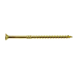 Simpson  Strong-Tie SDCP27778-R30 Strong-Drive (0.275" x 7-7/8") T40 Yellow Zinc SDCFC Timber-CFC Screw, Flat Head w/ Nibs (30 Pack)