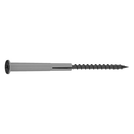 Simpson Strong-Tie SDPW19600MB Strong-Drive (0.140" x 6") T25 SDPW E-coat Deflector Screw, Washer Head, Gray (400 Pack)