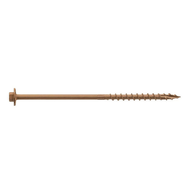 Simpson Strong-Tie SDWH19600DB-R12 Strong-Drive (0.195" x 6" x 5/16" Hex) SDWH Timber-Hex Screw, Double-Barrier Coating (12 Pack)