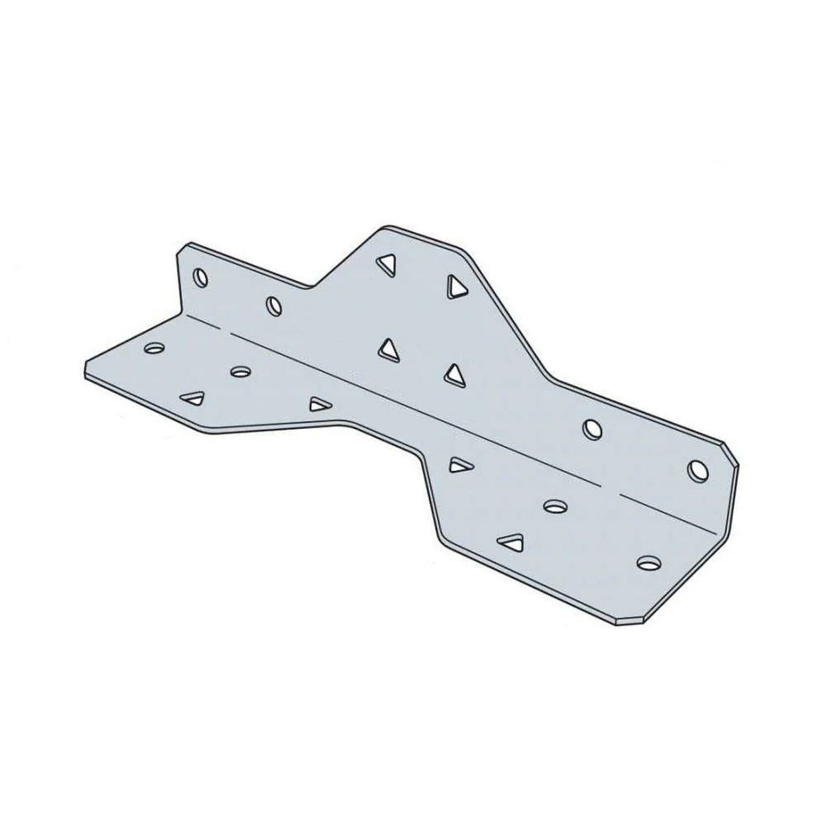 Simpson Strong-Tie SFC6.25-R100 (1-1/2" x 1-3/4" x 6-1/4") 16Ga Galvanized Steel Framing Connector (100 Pack)