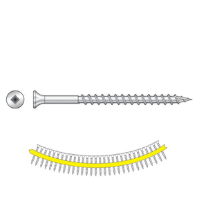 Simpson Strong-Tie SS3DSC3BS (#10 x 3") Bugle-Head Wood Screw Collated #3 Square Drive, Type 305 (1000 Pack)