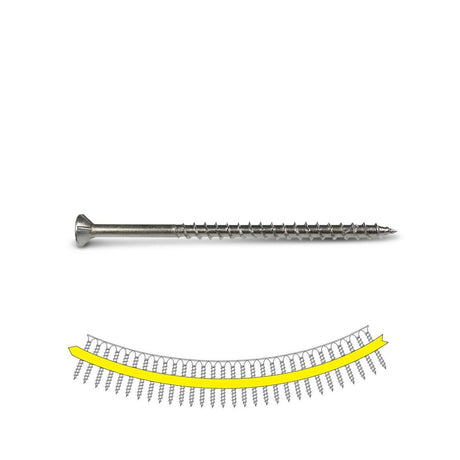 Simpson Strong-Tie SSDWP3S316 Deck-Drive (#10 x 3") DWP Collated Wood SS Screw - Type 305 (1000 Pack)