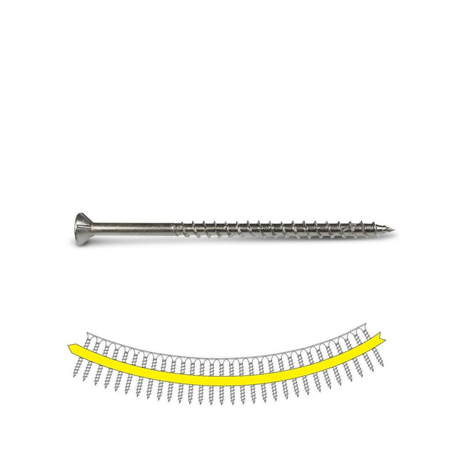 Simpson Strong-Tie SSDWP3S316 Deck-Drive (#10 x 3") DWP Collated Wood SS Screw - Type 305 (1000 Pack)