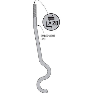 Simpson Strong-Tie SSTB20L (5/8 in. x 24-5/8 in.) Anchor Bolt for Holdowns and Shearwalls - 2