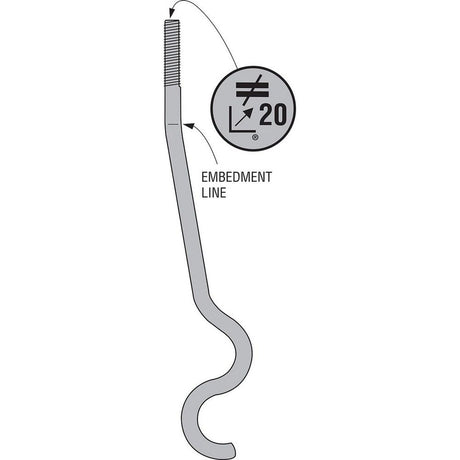 Simpson Strong-Tie SSTB20L (5/8 in. x 24-5/8 in.) Anchor Bolt for Holdowns and Shearwalls - 2