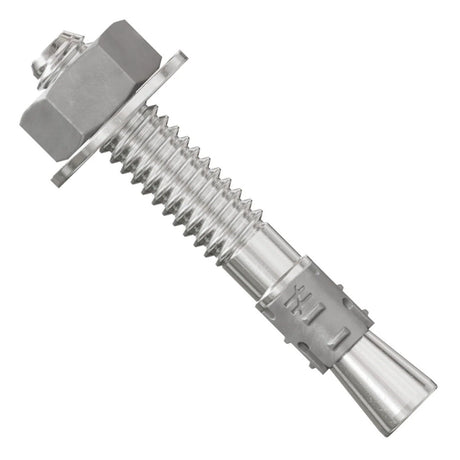 Simpson Strong-Tie STB2-25134S4F100 Strong-Bolt (1/4" x 1-3/4") Carbon Steel 2 Wedge Anchor - Fully Assembled (100 Pack)