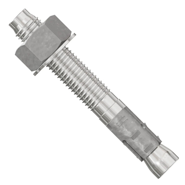 Simpson Strong-Tie STB2-75512S4F10 Strong Bolt (3/4" x 5-1/2") Type 304 Stainless-Steel Wedge Anchor, Fully Assembled (10 Pack)