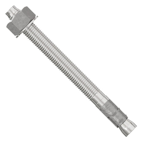 Simpson Strong-Tie STB2-75812S4F8 Strong-Bolt (3/4" x 8-1/2") Wedge Anchor, Type 304 Fully Assembled (8 Pack)