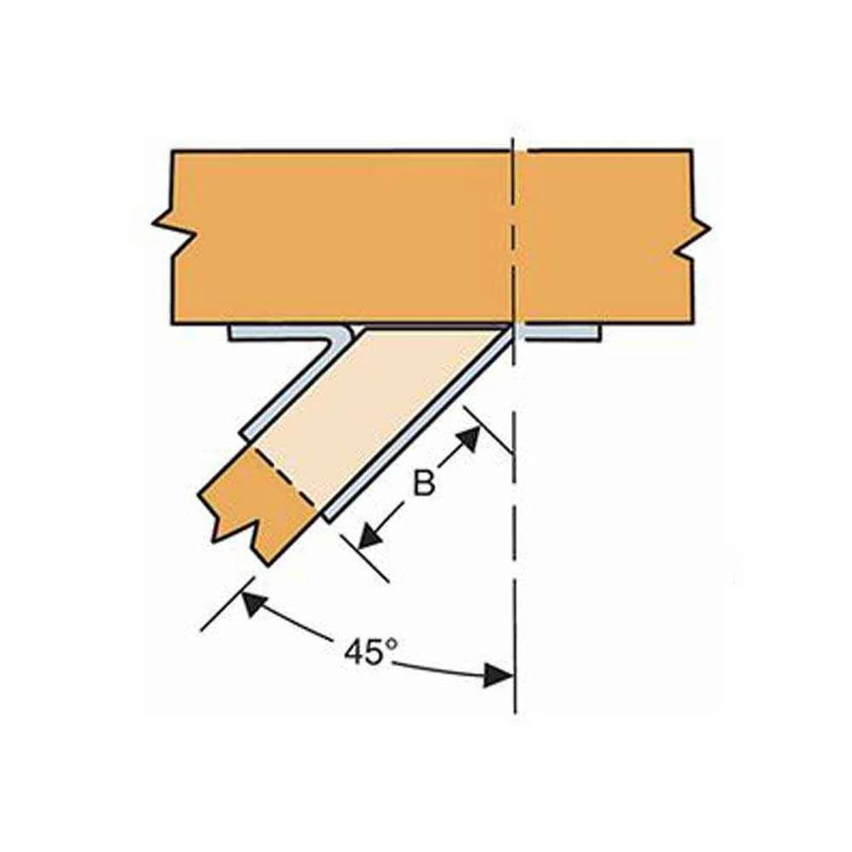 Simpson Strong-Tie SUL210 (2x10) Galvanized Left-Skewed U-Shaped Hanger - 4